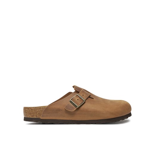 Birkenstock Klapki Boston Leoi 1028179 Brązowy ze sklepu MODIVO w kategorii Klapki męskie - zdjęcie 184209822