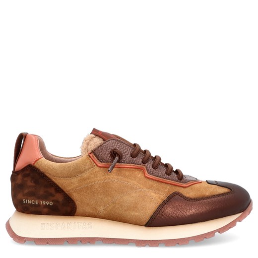 Hiszpańskie sneakersy damskie - HISPANITAS HI254312 BRĄZOWE ze sklepu Tymoteo.pl - sklep obuwniczy w kategorii Buty sportowe damskie - zdjęcie 184211711