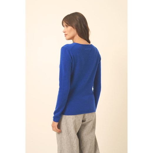 Just Cashmere Kaszmirowy sweter "Joan" w kolorze niebieskim Just Cashmere S okazyjna cena Limango Polska