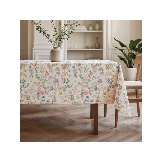 Mint Rugs Obrus &quot;Floral Azahara&quot; w kolorze biało-fioletowo-jasnoróżowym ze sklepu Limango Polska w kategorii Obrusy i bieżniki - zdjęcie 184213304