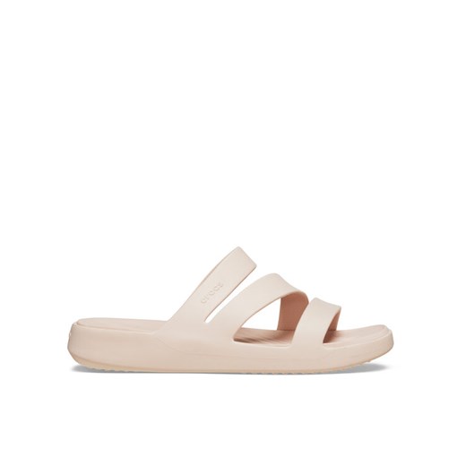 Klapki Crocs Getaway Strappy 209587 Écru ze sklepu eobuwie.pl w kategorii Klapki damskie - zdjęcie 184214201