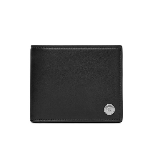 Duży Portfel Męski Calvin Klein Jeans Hardware Bifold W/Coin LV04G1082G Czarny ze sklepu eobuwie.pl w kategorii Portfele męskie - zdjęcie 184214213