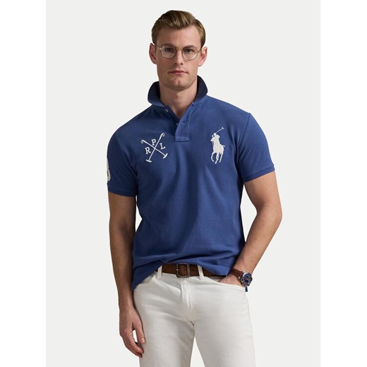Polo Ralph Lauren Polo 710978082003 Granatowy Custom Slim Fit ze sklepu MODIVO w kategorii T-shirty męskie - zdjęcie 184214434