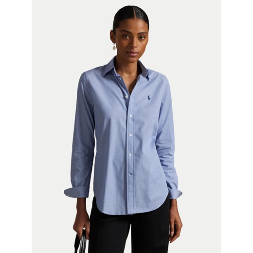 Polo Ralph Lauren Koszula 211941509004 Błękitny Slim Fit ze sklepu MODIVO w kategorii Koszule damskie - zdjęcie 184214473