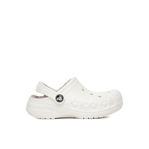 Crocs Klapki C-BAYA LINED CLOG K 207500-11H Biały ze sklepu MODIVO w kategorii Klapki dziecięce - zdjęcie 184214483