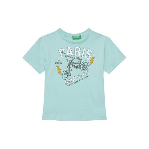 United Colors Of Benetton T-Shirt 3I1XG10IJ Zielony Regular Fit ze sklepu MODIVO w kategorii T-shirty chłopięce - zdjęcie 184214484