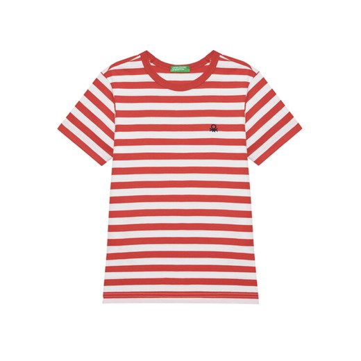United Colors Of Benetton T-Shirt 3FHXC10MW Czerwony Regular Fit ze sklepu MODIVO w kategorii T-shirty chłopięce - zdjęcie 184214493