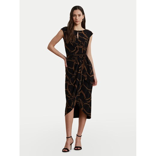 LAUREN RALPH LAUREN Sukienka koktajlowa 200973612001 Czarny Slim Fit ze sklepu MODIVO w kategorii Sukienki - zdjęcie 184214550