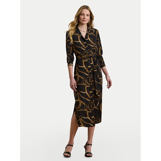 LAUREN RALPH LAUREN Sukienka koszulowa 200978812001 Czarny Straight Fit ze sklepu MODIVO w kategorii Sukienki - zdjęcie 184214552