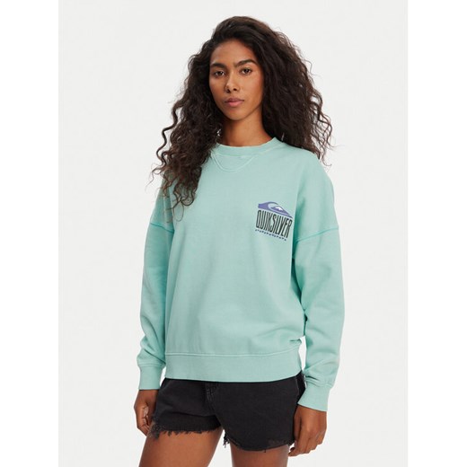Quiksilver Bluza EQWFT03179 Turkusowy Oversize ze sklepu MODIVO w kategorii Bluzy damskie - zdjęcie 184214560