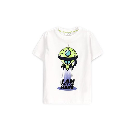 Coccodrillo T-Shirt WC5143202CBK Biały Regular Fit ze sklepu MODIVO w kategorii T-shirty chłopięce - zdjęcie 184215783