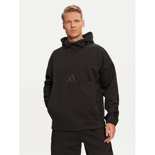 adidas Bluza Z.N.E. JE7537 Czarny Loose Fit ze sklepu MODIVO w kategorii Bluzy męskie - zdjęcie 184215860