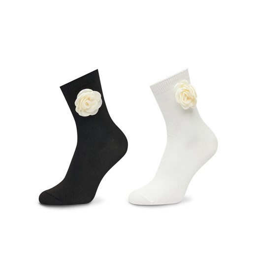 Aldo Zestaw 2 par wysokich skarpet damskich Rosettesocks 13939716 Czarny ze sklepu MODIVO w kategorii Skarpetki damskie - zdjęcie 184215872