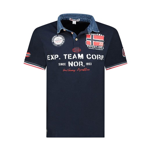 Geographical Norway Koszulka polo &quot;Koptaine&quot; w kolorze granatowym ze sklepu Limango Polska w kategorii T-shirty męskie - zdjęcie 184216923