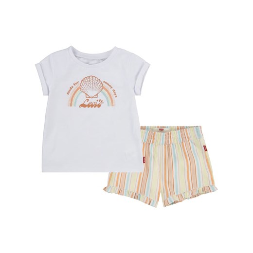 Levi&apos;s Kids 2-częściowy zestaw w kolorze białym ze wzorem ze sklepu Limango Polska w kategorii Odzież dla niemowląt - zdjęcie 184217332