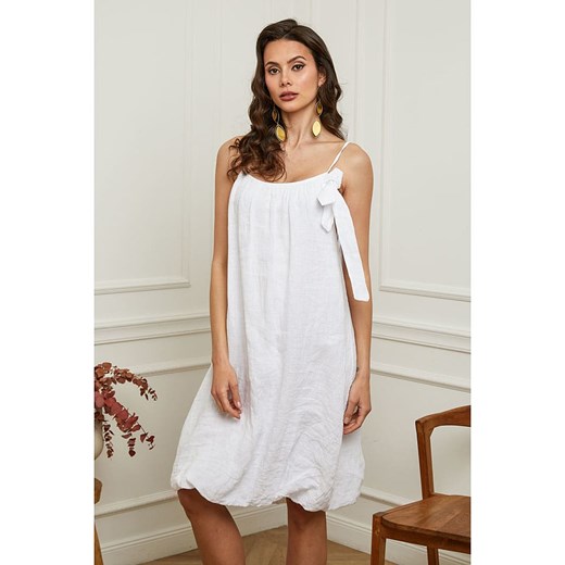 Sukienka Plume midi lniana casual bombka 