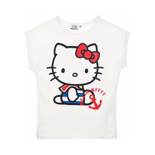 Hello Kitty Koszulka &quot;Hello Kitty&quot; w kolorze białym ze sklepu Limango Polska w kategorii Bluzki dziewczęce - zdjęcie 184217731
