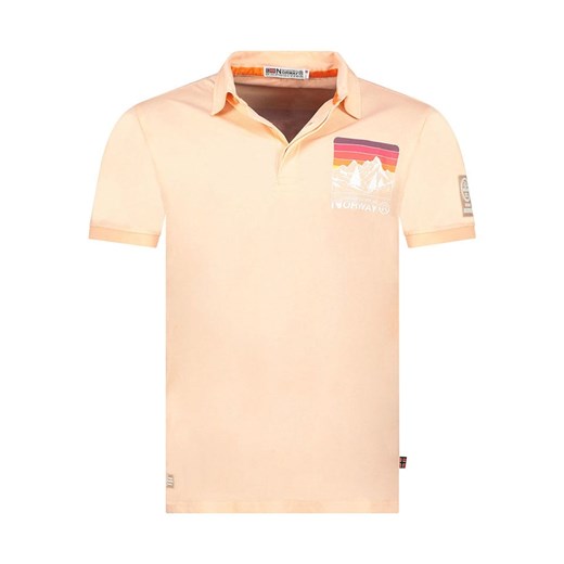 Geographical Norway Koszulka polo &quot;Kumping&quot; w kolorze brzoskwiniowym ze sklepu Limango Polska w kategorii T-shirty męskie - zdjęcie 184217913