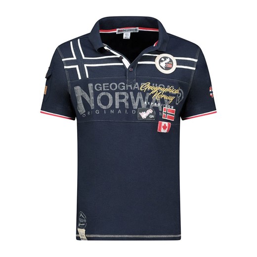 Geographical Norway Koszulka polo &quot;Karadock&quot; w kolorze granatowym ze sklepu Limango Polska w kategorii T-shirty męskie - zdjęcie 184217933