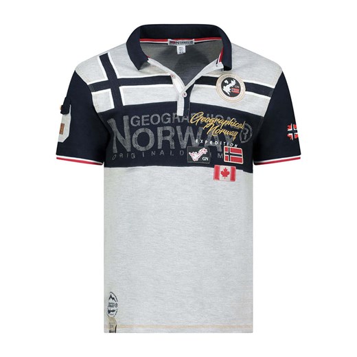 Geographical Norway Koszulka polo &quot;Karadock&quot; w kolorze szarym ze sklepu Limango Polska w kategorii T-shirty męskie - zdjęcie 184217941