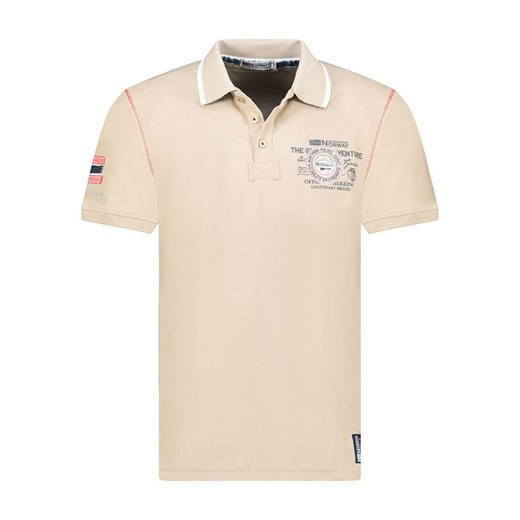 Geographical Norway Koszulka polo &quot;Kilsvik&quot; w kolorze beżowym ze sklepu Limango Polska w kategorii T-shirty męskie - zdjęcie 184218001