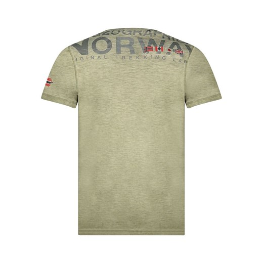 T-shirt męski Geographical Norway bawełniany z krótkimi rękawami 