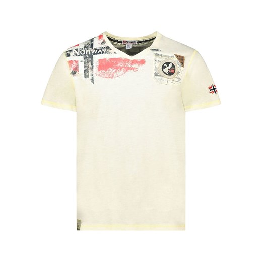 Geographical Norway Koszulka &quot;Jamo&quot; w kolorze żółtym ze sklepu Limango Polska w kategorii T-shirty męskie - zdjęcie 184218033