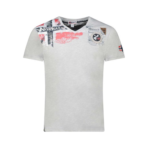 Geographical Norway Koszulka &quot;Jamo&quot; w kolorze jasnoszarym ze sklepu Limango Polska w kategorii T-shirty męskie - zdjęcie 184218041