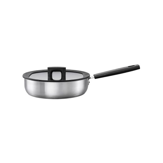 Fiskars 2-częściowy zestaw &quot;Hard Face&quot; w kolorze srebrno-czarnym - Ø 26 cm ze sklepu Limango Polska w kategorii Garnki - zdjęcie 184218121