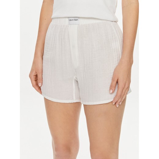 Calvin Klein Underwear Szorty piżamowe 000QS7139E Biały ze sklepu MODIVO w kategorii Piżamy damskie - zdjęcie 184218804