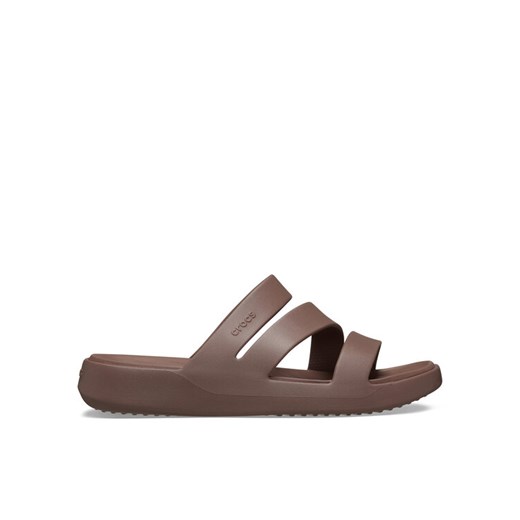 Crocs Klapki Getaway Strappy 209587 Brązowy ze sklepu MODIVO w kategorii Klapki damskie - zdjęcie 184218822