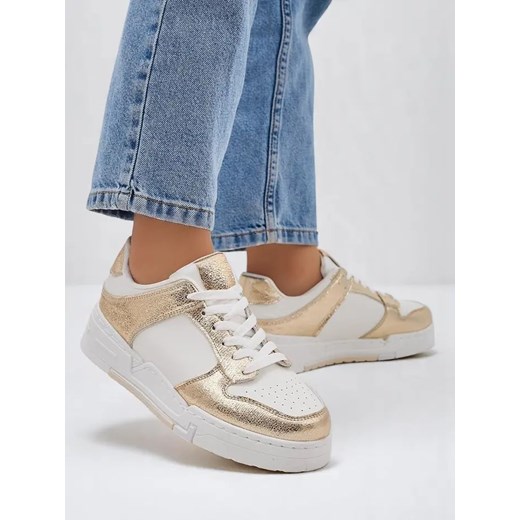 Royalfashion Sportowe sneakersy damskie na grubszej podeszwie Golden Hour ze sklepu royalfashion.pl w kategorii Buty sportowe damskie - zdjęcie 184219494