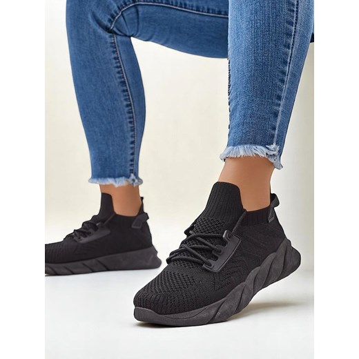 Royalfashion Sznurowane damskie materiałowe buty sportowe Amaney ze sklepu royalfashion.pl w kategorii Buty sportowe damskie - zdjęcie 184220181