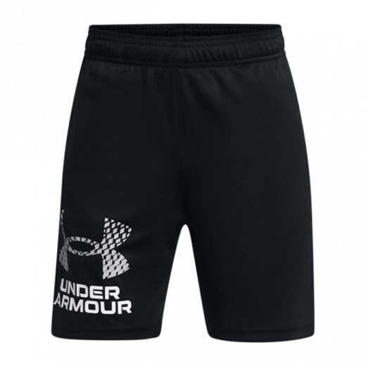 Chłopięce spodenki treningowe Under Armour UA Tech Logo Shorts - czarne ze sklepu Sportstylestory.com w kategorii Spodenki chłopięce - zdjęcie 184221112