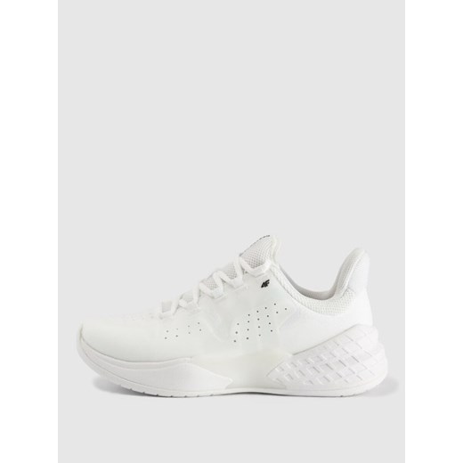 Męskie buty halowe 4F Destroyer 4FRSS25FSPOM165 - białe ze sklepu Sportstylestory.com w kategorii Buty sportowe męskie - zdjęcie 184221431