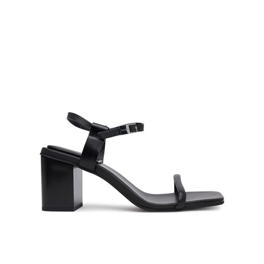 Sandały Calvin Klein Block Heel Sandal 75 Lth HW0HW02650 Czarny ze sklepu eobuwie.pl w kategorii Sandały damskie - zdjęcie 184221823