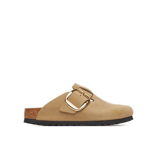Klapki Birkenstock Boston Big Buckle Hex 1030425 Brązowy ze sklepu eobuwie.pl w kategorii Klapki damskie - zdjęcie 184221830