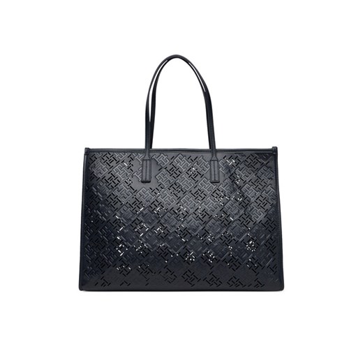 Torebka Tommy Hilfiger Th City AW0AW17501 Granatowy ze sklepu eobuwie.pl w kategorii Torby Shopper bag - zdjęcie 184221842