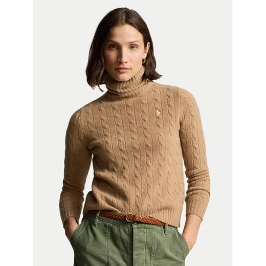 Polo Ralph Lauren Golf 211888686006 Beżowy Regular Fit ze sklepu MODIVO w kategorii Swetry damskie - zdjęcie 184222514