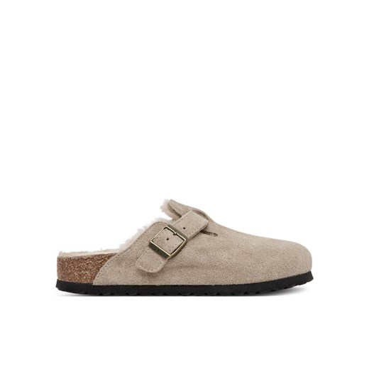 Birkenstock Klapki Boston Shearling 1028299 Beżowy ze sklepu MODIVO w kategorii Klapki damskie - zdjęcie 184222553