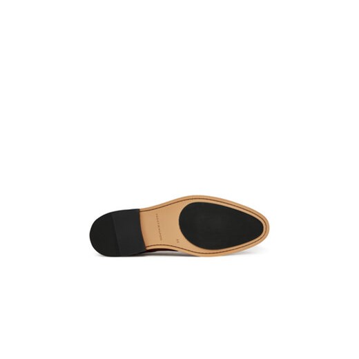 Buty eleganckie męskie Tommy Hilfiger brązowe sznurowane 