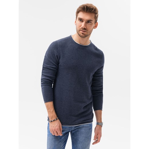 Sweter męski - granatowy/melanżowy V3 E121 XXL promocja ombre