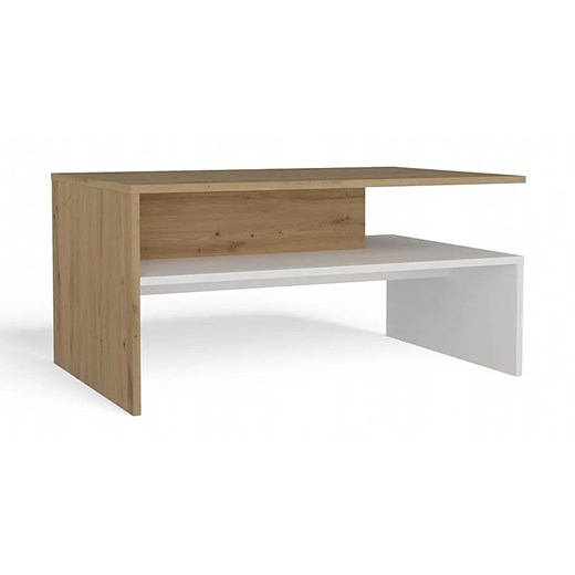 Stolik kawowy dąb artisan + biały T9-E37 ze sklepu Edinos.pl w kategorii Stoliki kawowe - zdjęcie 184226430