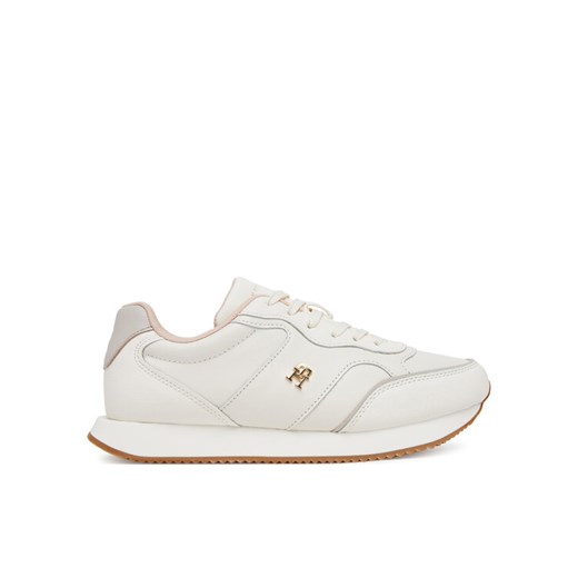 Sneakersy Tommy Hilfiger Runner FW0FW08696 Écru ze sklepu eobuwie.pl w kategorii Buty sportowe damskie - zdjęcie 184227184