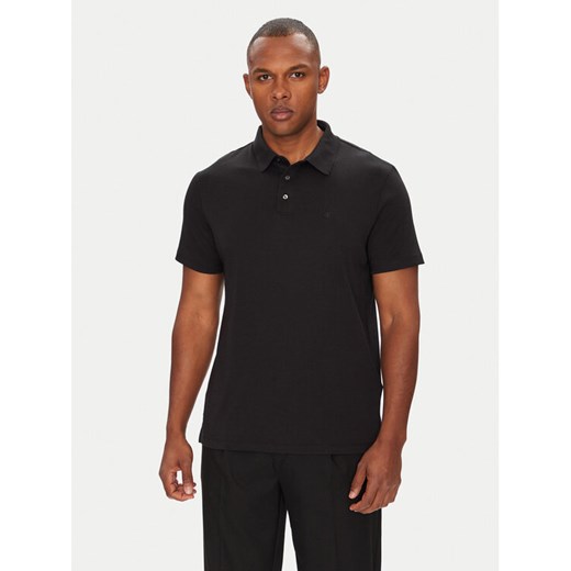 Calvin Klein Polo Supima LV04LB276G Czarny Regular Fit ze sklepu MODIVO w kategorii T-shirty męskie - zdjęcie 184227913