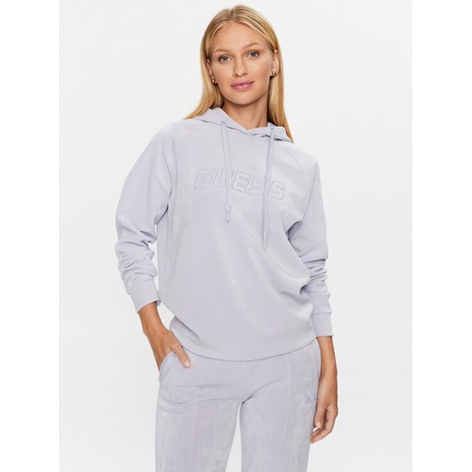 Guess Bluza Euphemia V2BQ01 KBC00 Niebieski Regular Fit ze sklepu MODIVO w kategorii Bluzy damskie - zdjęcie 184227962