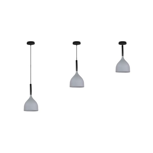 Szara lampa wisząca metalowa GALLASA w stylu skandynawskim ze sklepu Lysne w kategorii Lampy wiszące - zdjęcie 184228843