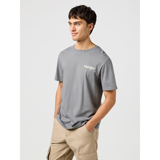 WRANGLER MĘSKA KOSZULKA WRANGLER GRAPHIC TEE PEWTER 112362837 ze sklepu YouNeedit.pl w kategorii T-shirty męskie - zdjęcie 184229142