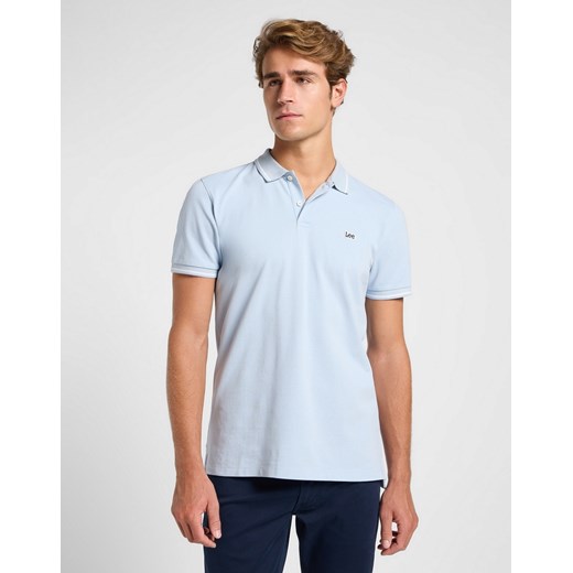 LEE MĘSKA KOSZULKA POLO LEE PIQUE POLO SHY BLUE 112363784 ze sklepu YouNeedit.pl w kategorii T-shirty męskie - zdjęcie 184229204