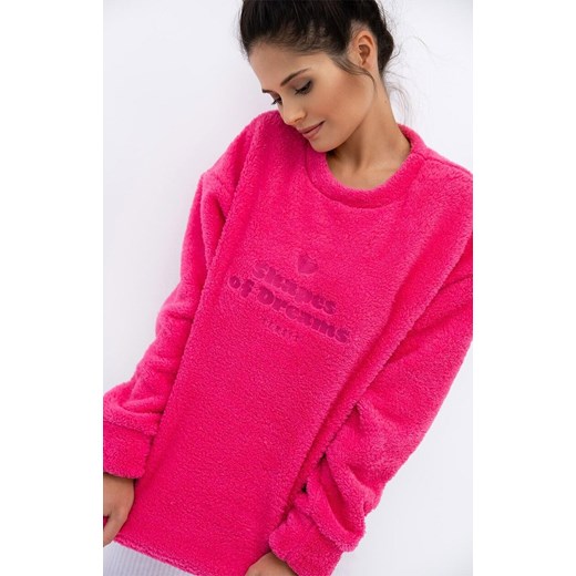 Bluza z miękkiej dzianiny typu soft Brooklyn, Kolor różowy-wzór, Rozmiar S, SENSIS ze sklepu Primodo w kategorii Bluzy damskie - zdjęcie 184230593
